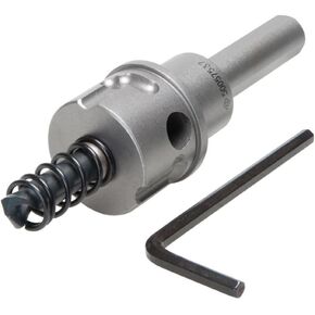 Greenlee 645-022 Hole Cutter Arbor, 2-3/8-Inch through 3-Inch, 1/2-Inch Shank