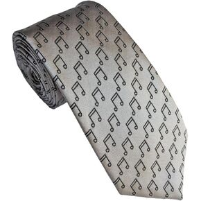 ملاحظة موسيقية NECKTIE - هدية موسيقي للرجال - هدية مدرس الموسيقى - ربطة عنق أنيقة مع موضوع موسيقي
