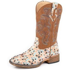 ROPER Girl's Glitter Blossom (Toddler/Little Kid) Western Boot