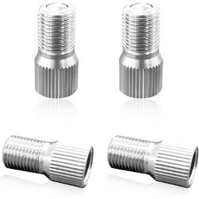 4 PCS CAR CAR CAPS STEM Extension ، 19.5mm المسمار على صمام الإطارات ، امتداد صمام الإطارات العجلة للسيارات شاحنات الدراجات النارية سيارات الدفع الرباعي ، إكسسوارات السيارات العالمية (19.5 مم)