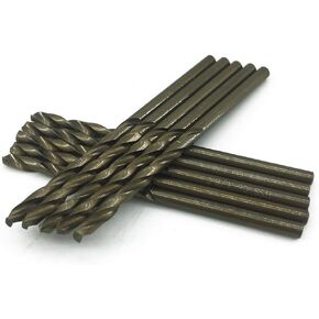 SPKLINE 10 Pcs High Speed Steel Cobalt Drill Bit Set 2 Pcs of Each 1mm(3/64"), 1.5mm(1/16") 2mm(5/64") 2.5mm(3/32") 3mm(1/8") Jobber Length Twist M35 Metal Drill Bit For Stainless Steel And Hard Metal in Kuwait