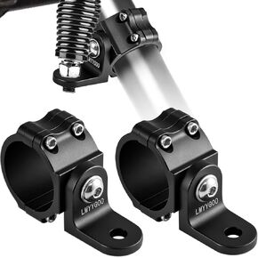 2Pcs Light Aluminum Mounts for UTV - 1.75"-2" Roll Bars, Upgraded 360°Rotation, Off-Road Light Mount for Flag/LED Whip Light/Antenna, Fits for Polaris RZR/Can Am/Jeep/ATV