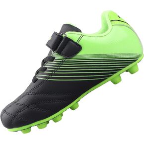 Vizari Soccer Cleats Boys Girls | أحذية كرة قدم قوية | ملاءمة آمنة الضوء مع حزام الخطاف والحلقة | الأطفال الصغار ، طفل صغير/كبير