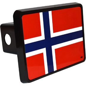 Rogue River Tactical Flag Trailer Hitch Cover Plug Gift Idea Norwegian