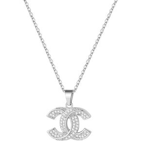 Stylish CZ Letter Necklace - 18K Gold Plated Women's Gift Idea - Women's Jewelry Accessory