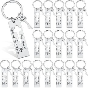 Sasylvia Graduation Gift Teacher Team Appreciation Keychain Gift Thank You Keyring for Retirement Coworker Staff Employee