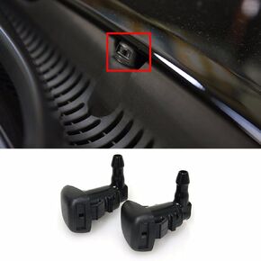 Hyundai Windshield Washer Spray Mozzle 2P ، Metal ، Globe Valve ، 2 منافذ ، مدخل ضغط ، منفذ NPT (1/4 بوصة ، 3/8 بوصة) ، لـ Hyundai Sonata 2011-2014 OEM Parts