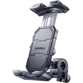Motorcycle Phone Mount, [2025 Upgrade ] Bike Phone Holder,Scooter Cell Phone Holder,Bicycle Phone Mount Handlebar,Dirtbike Accessory,for iPhone Samsung 4.6-7.0 Inch Smartphones
