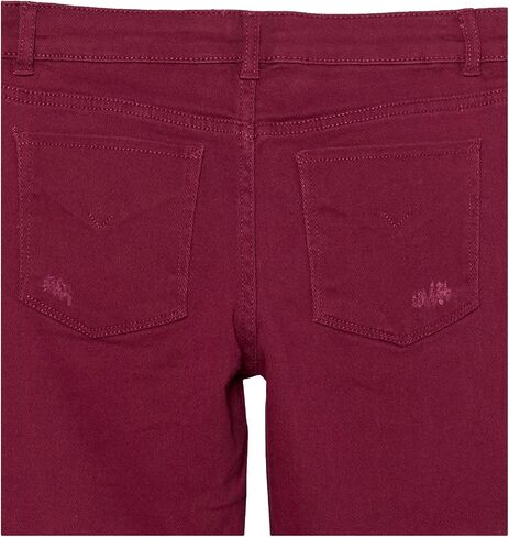 جينز Hudson Jeans للفتيات من قماش الدنيم المطاطي ذو الساق المستقيمة، أسود فاتح، 12 in Saudi Arabia