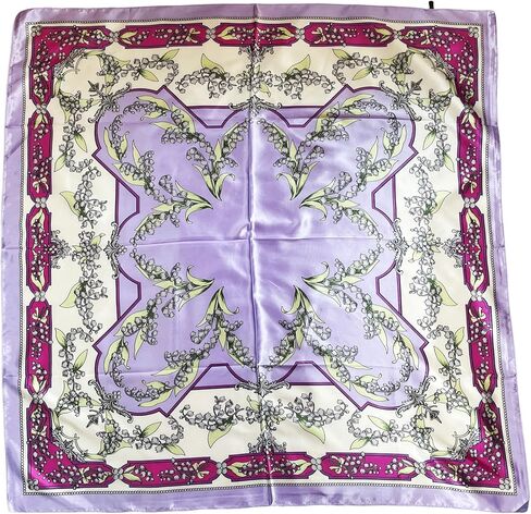 Silk Feeling Head Scarf for Sleeping, Hair Wrapping at Night Bandana Square Scarf for Women 35 Inches in Kuwait