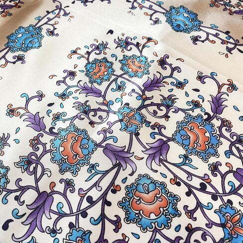 Silk Feeling Head Scarf for Sleeping, Hair Wrapping at Night Bandana Square Scarf for Women 35 Inches in Kuwait