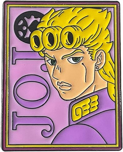 JJBA Kujo Jotaro Badges Pins - Jojo Hat Adventure Golden Pins - Anime Cosplay Metal Badge Jewelry Accessory for Backpack Clothes Caps (JOJO Pin 15) in Saudi Arabia
