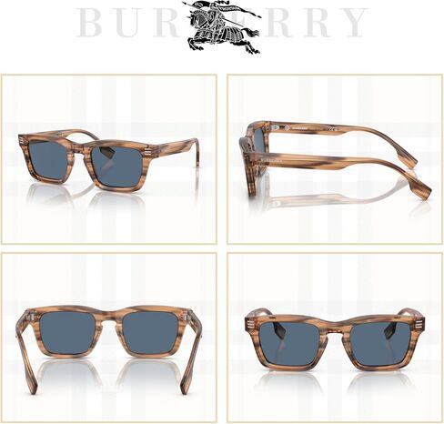 BURBERRY BE4403 Rectangle Sunglasses for Men + BUNDLE With Designer iWear Complimentary Eyewear Kit in Saudi Arabia