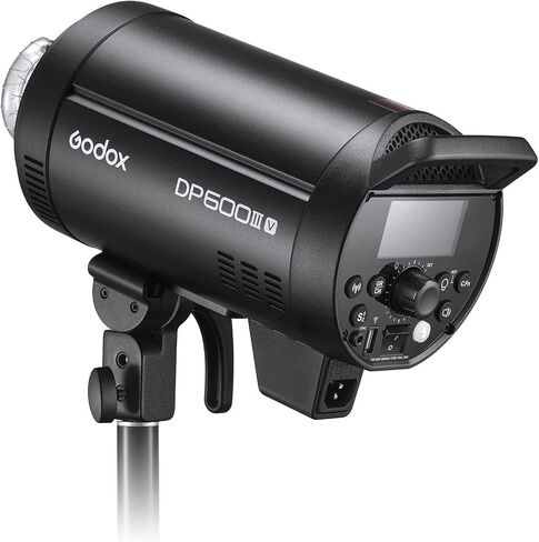 Godox DP600III-V DP600IIIV 600Ws Professional Studio Strobe Flash Light,GN106 0.1-1S Recycle Time,2.4G X System,Bowens Mount w/30W LED Modeling Lamp for Wedding,Portrait,Fashion,Product Photography in Saudi Arabia