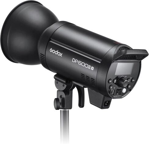 Godox DP600III-V DP600IIIV 600Ws Professional Studio Strobe Flash Light,GN106 0.1-1S Recycle Time,2.4G X System,Bowens Mount w/30W LED Modeling Lamp for Wedding,Portrait,Fashion,Product Photography in Saudi Arabia