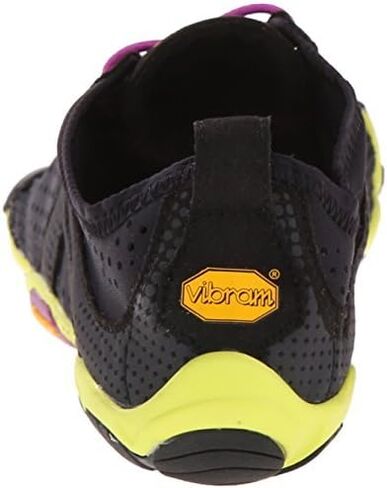 حذاء الجري Vibram نسائي على شكل حرف V، أسود/أصفر/أرجواني، 42 EU/9.5-10.0 M US B EU in Saudi Arabia