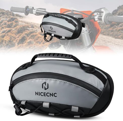 Motorcycle Handlebar Bag Universal Waterproof PVC Front Fork Storage Accessory Bag Motorcycle Tool Bag For Motorbike Cruiser Softail Dyna Sportsters Dirt Bike Bicycle Accessories in Saudi Arabia