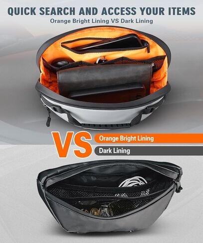 Motorcycle Handlebar Bag Universal Waterproof PVC Front Fork Storage Accessory Bag Motorcycle Tool Bag For Motorbike Cruiser Softail Dyna Sportsters Dirt Bike Bicycle Accessories in Saudi Arabia