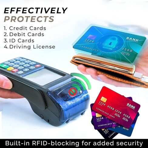 محفظة سفر من الجلد RAW HYD | محفظة مثالية لا يمكن طيها بجيب أمامي, هنتر براون, 2.875" wide, 4.25" tall, .25" thick in Kuwait