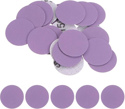Kozelo 100pcs Premium Sanding Discs Hook and Loop - [1 Inch x 240 Grits] Purple Sandpapers Mini Size for Jewelry Wood Metal Polishing in Kuwait
