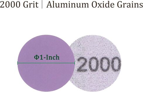 Kozelo 25pcs Premium Sanding Discs Hook and Loop - [1 Inch x 10000 Grits] Purple Sandpapers Mini Size for Jewelry Wood Metal Polishing in Saudi Arabia
