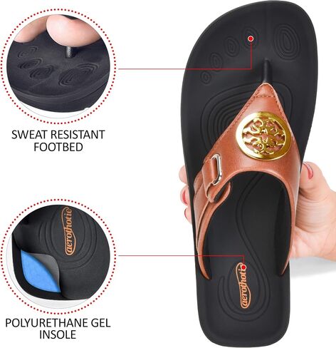 صندل ثونغ كاجوال لدعم قوس القدم للنساء من هازل in Saudi Arabia
