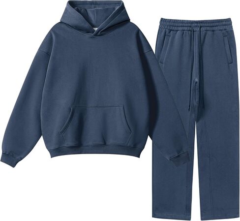 Womens 2 Piece Outfits Lounge Hoodie Sweatsuit Sets Oversized Sweatshirt Baggy Fall Fashion Hoodies & Sweatpants in Saudi Arabia
