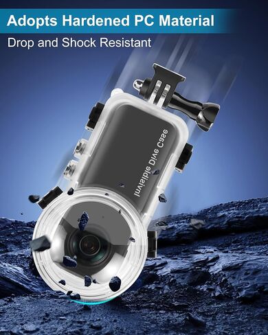 PULUZ 30m/98ft Dive Case for Insta360 X3 Underwater Waterproof Housing Cover Protective PC Shell Photography Housings with Bracket Camera Accessories in Kuwait