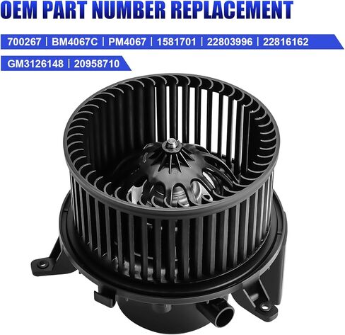 محرك AC Blower With Fan Fits لعام 2010 2011 2012 2013 2014 Chevy Silverado GMC Sierra Acadia Cadillac Escalade Buick Enclave HVAC Heater. in Kuwait