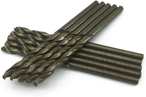 SPKLINE 10 Pcs High Speed Steel Cobalt Drill Bit Set 2 Pcs of Each 1mm(3/64"), 1.5mm(1/16") 2mm(5/64") 2.5mm(3/32") 3mm(1/8") Jobber Length Twist M35 Metal Drill Bit For Stainless Steel And Hard Metal in Kuwait