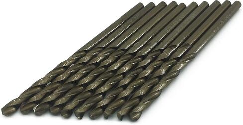 SPKLINE 10 Pcs High Speed Steel Cobalt Drill Bit Set 2 Pcs of Each 1mm(3/64"), 1.5mm(1/16") 2mm(5/64") 2.5mm(3/32") 3mm(1/8") Jobber Length Twist M35 Metal Drill Bit For Stainless Steel And Hard Metal in Kuwait