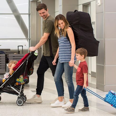 J.L. Childress Ultimate Backpack PREMIUM Padded Car Seat Travel Bag - Thick Padding, Heavy Duty Car Seat Backpack - Gate Check Bag for Car Seats - Fits All Car Seats & Booster Seats - Black in Saudi Arabia