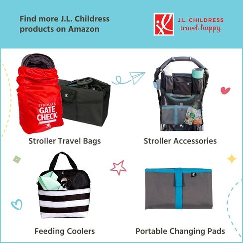J.L. Childress Ultimate Backpack PREMIUM Padded Car Seat Travel Bag - Thick Padding, Heavy Duty Car Seat Backpack - Gate Check Bag for Car Seats - Fits All Car Seats & Booster Seats - Black in Saudi Arabia