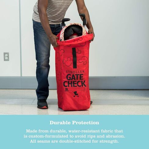 J.L. Childress Gate Check Bag for Single Umbrella Strollers - Stroller Bag for Airplane - Gate Check Bag for Umbrella Strollers - Stroller Travel Bag for Airplane - Red in Saudi Arabia
