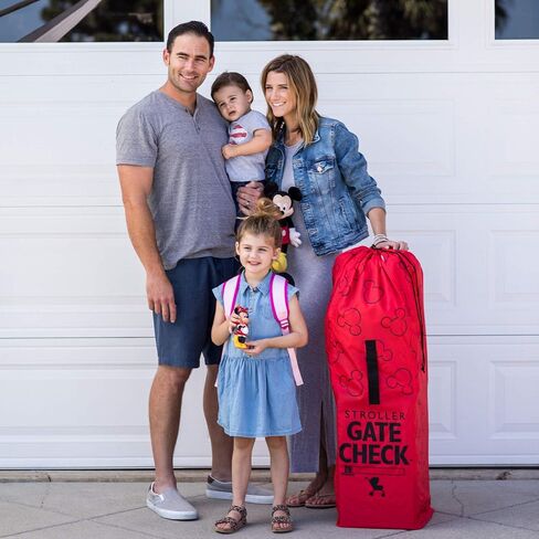 J.L. Childress Gate Check Bag for Single Umbrella Strollers - Stroller Bag for Airplane - Gate Check Bag for Umbrella Strollers - Stroller Travel Bag for Airplane - Red in Saudi Arabia