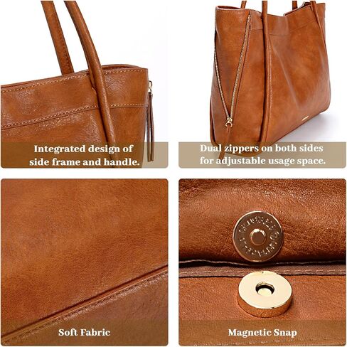 Large Tote Bag for Women Work Vegan Leather Travel Handbags Ladies Laptop Weekender Shoulder Hobo Bags in Saudi Arabia
