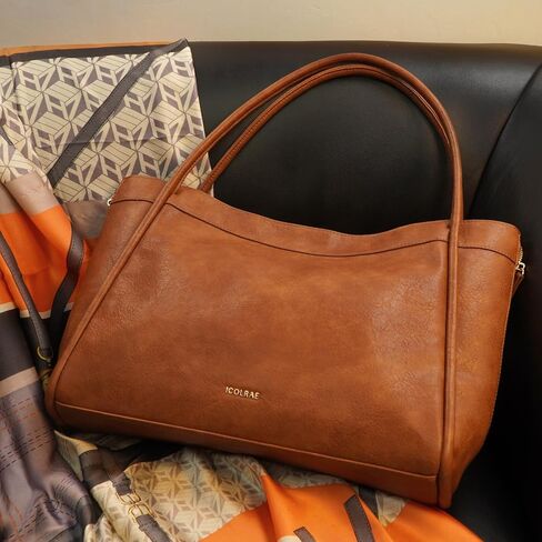 Large Tote Bag for Women Work Vegan Leather Travel Handbags Ladies Laptop Weekender Shoulder Hobo Bags in Saudi Arabia