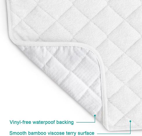 Changing Pad Liner - 5 Pack (Improved Thickness), Superior Bamboo Terry Surface, Waterproof & Absorbent Diaper Changing pad Liners in Saudi Arabia