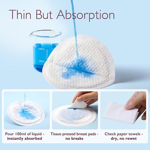 Momcozy Super Soft Nursing Pads Disposable, Fast Absorbent 120 Count Breast Pads for Breastfeeding, Extra Fit & Leak-Proof Nipple Pads, Portable in Saudi Arabia