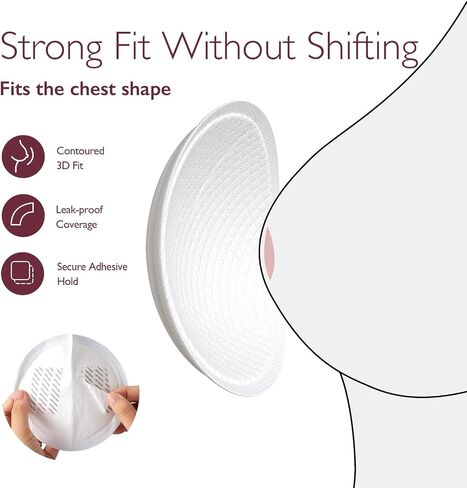 Momcozy Super Soft Nursing Pads Disposable, Fast Absorbent 120 Count Breast Pads for Breastfeeding, Extra Fit & Leak-Proof Nipple Pads, Portable in Saudi Arabia