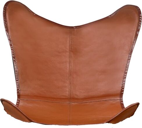 Leather Butterfly Chair Covers, Solid Leather Waterproof and Oilproof Stretch Dining Chair Protector Cover Slipcover Tan Color for Livingroom Chair Only Cover in Saudi Arabia