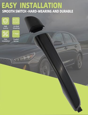 الخارج الخارجي خارج مقبض الباب الأمامي/الخلفي الجانب الأيمن متوافق مع Hyundai Elantra 2017 2018 2018 2019 2020 استبدال# 82661-F0010 82662-F0020 مقبض الباب in Kuwait