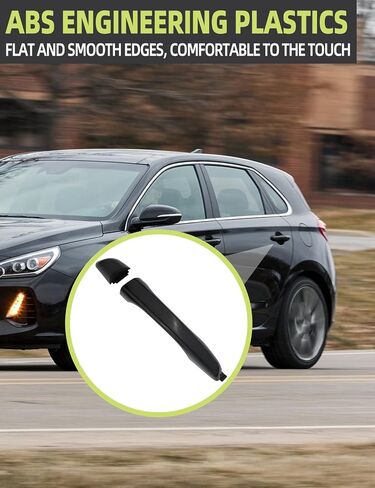 الخارج الخارجي خارج مقبض الباب الأمامي/الخلفي الجانب الأيمن متوافق مع Hyundai Elantra 2017 2018 2018 2019 2020 استبدال# 82661-F0010 82662-F0020 مقبض الباب in Kuwait