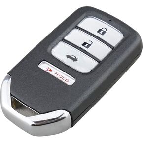 Remote Smart Key Fob Shell Case Fit for Honda Accord Civic CR-V HRV 4 Buttons Keyless Entry Replacement Car Key Cover (1)