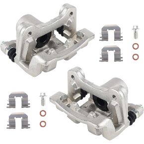 19B6456 19B6457 Rear Disc Brake Caliper with Bracket fit for 2011-2015 Hyundai Sonata, Kia Optima; Both Left and Right side