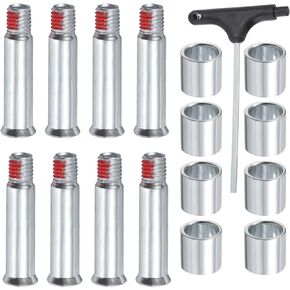 uxcell Inline Skate Axle Spacer Screw Replacement, Roller Skate Replacement Accessories with T Handle Wrench