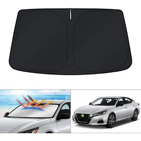 KUST Windshield Sun Shade for 2019-2024 Nissan Altima Accessories Sun Visor Window Shade Protector Foldable Blocks UV Rays Keep Your Car Cooler
