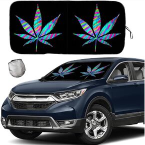 [2024 Upgrade] TDCQQGQQ American Flag Car Windshield Sun Shades, Car Sun Shade for Front Window for Car SUV Truck, Protect The Vehicle from High Temperature Damage and Uv Reflection,63 L x 33.5" W in Kuwait