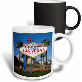 3dRose Welcome To Fabulous Las Vegas, NV Mug, 1 Count (Pack of 1), Black