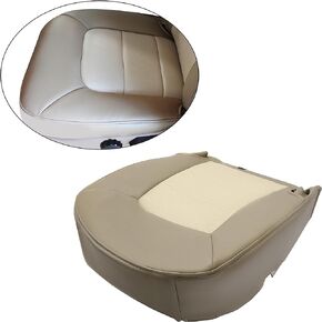 KUAFU Seat Cover Synthetic Leather Compatible with 2003-2006 Ford Expedition Eddie Bauer 4x4, 2WD, 4.6L, 5.4L - Perforated Tan(Driver Or Passenger Top - 1 PC)